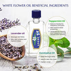White Flower External Analgesic Balm Oil 10ml/ 0.338fl Oz., Authentic US Import(6 Packs)