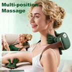 OTAVILEM Neck Massager with Heat, Shiatsu Neck and Back Massager with 4D Kneading,Simulated Human Hand Design Electric Deep Tissue Massage for Pain Relief and Muscle Relax