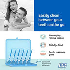 TEPE Dental Floss Picks, Tooth Picks Flossers, Floss Sticks, EasyPicks M/L, Blue, 36 Pk