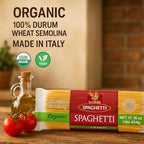 PASTA ZARA - Spaghetti - Organic - 100% Italian Pasta, Made with Durum Wheat Semolina Flour, Non GMO (1 LB. BAG) - Consistently al Dente.