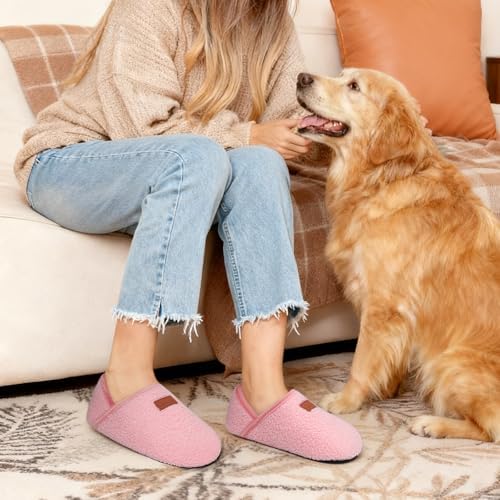 Homitem Womens Slipper Socks Indoor Bedroom Travel Neuropathy House Slippers for Woman, Comfy Fuzzy Christmas Gifts for Women Men Mom Elderly Seniors Pantuflas Para Mujer