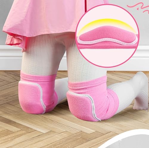 YYaaloa Knee Pads for Women, Soft Dance Knee Pads Wrestling Knee Pads Volleyball, Dancing, Football, Yoga, Basketball, and Skating Work Flexible Elastic Knee Support (Pink, Medium)