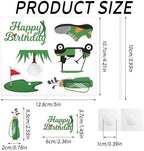 36pcs Golf Cupcake Toppers Kit, Trophy Golf Ball Shoes Carts Bag Lawn Cupcake Picks Golf Sports Themed Birthday Party Supplies Decorations Decor for Men Baby Shower Birthday Gatherings