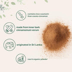 Organic Ceylon Cinnamon Powder, 2 lb | Premium Sri Lanka Source | Sweet & Earthy Flavor | Great for Baking, Cooking & Drinks | Additive Free, Non-GMO, Bulk Supply