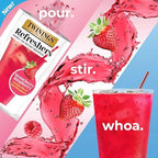 NEW Twinings Strawberry Raspberry Refreshers, Herbal Tea Instant Beverage with Real Strawberry Fruit Bits, 5 Count (Pack of 2), Café Style, No Artificial Sweeteners, Naturally Caffeine-Free, 5 Packets