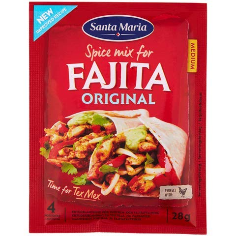 Santa Maria Fajita Seasoning Spice Mix - Mexican Seasoning for Tortilla Fillings, Beef Fajitas, Chicken Fajitas - Fajitas Spices for Meats and Veggies - 0.98 Oz