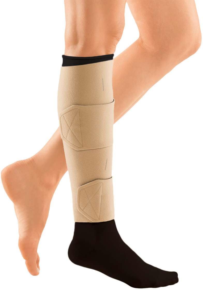CircAid Juxtalite Lower Leg System – Easy to Use Adjustable Compression Level Garment for Men & Women, Leg Circulation, Compatible with Elastic Stockings, Large/Short