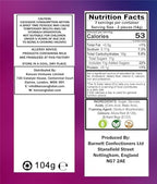 Barnetts - Mega Sour Candy Bubblegum 104g - Trendy Sweet Bags - Traditionally Handmade Sweets - Sour Coating Lasts 20 Seconds - Candies for Party Bag, Gift Hamper, or Hamper Box