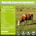 Beef Gelatin Powder Unflavored, 7 oz/198 g Grass Fed Gelatin Powder, Premium Thickening Agent, Gluten & Sugar Free, for Gummies, Jello, Baking, Cooking, Drinks