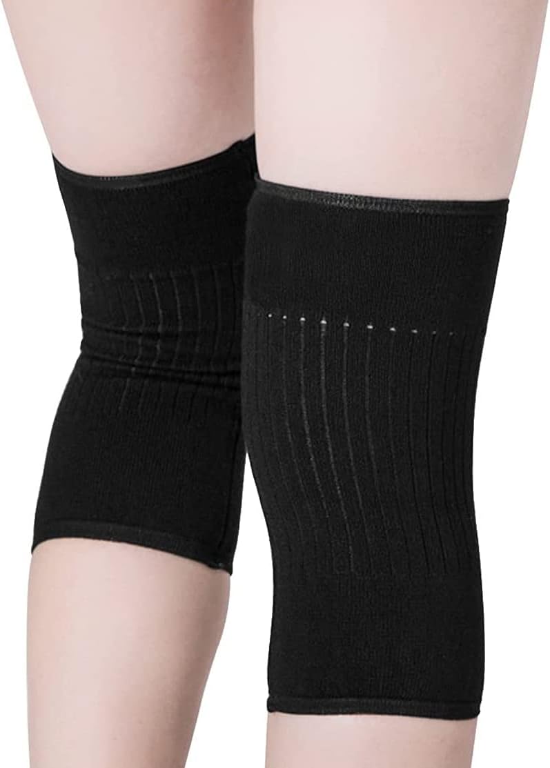 Cashmere Knee Warmer Stretchy Knit Arthritic Knee Sleeve Cosy Sleep Knee Wrap Brace Support Band-Knee Pain Relief