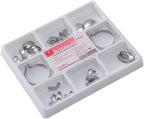 SNAWOP Dental Matrix 50μm Sectional Contoured Metal Matrices 100PCS Full Set Matrix System+2 Rings