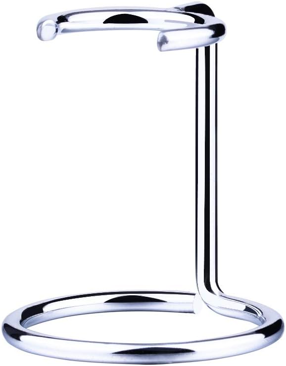 Grandslam Shave Brush Stand Stainless Steel for Badger Shaving Brushes Holder Height 2.8inch/7cm Space Saver
