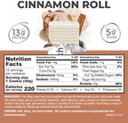 Power Crunch Protein Wafer Bars, High Protein Snacks with Delicious Taste, Cinnamon Roll, 1.4 Ounce (12 Count)