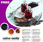 10 Tahitian Vanilla Beans - Premium Grade B Whole Vanilla Pods - For Vanilla Extract, Cooking, Baking, & Desserts - Rich, Creamy Flavor - 100% Vegan & Kosher - Non-GMO & Gluten-Free - Native Vanilla