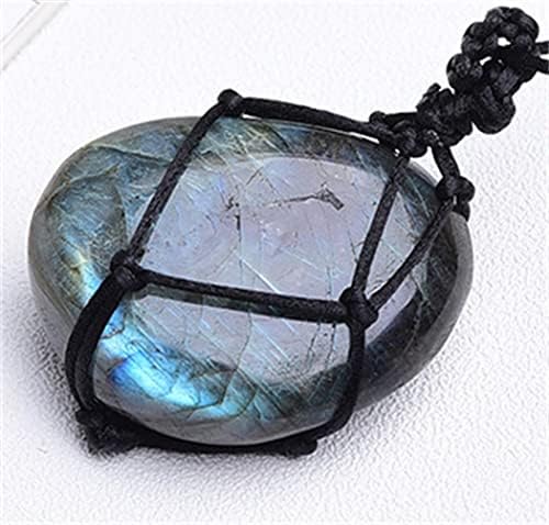 Natural Crystal Meteorite Necklace, Gold Irregular Lab Czech Meteorite Stone Pendant Energy Stone, Healing Natural Gemstone Pendant for Protection and Healing