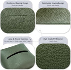 Tissue Box Cover 5X5X5'' PU Leather Tissue Holder Square Tissue Cube Box Organizer for Bathroom Vanity Countertop, Car, Night Stands, Office, Home, Kitchen (1Pack, Dark Green)