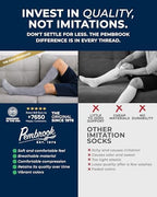 Pembrook Light Compression Socks for Men & Women - 3 Pairs | 8-15 mmhg Compression Dress Socks for Men | Support Socks