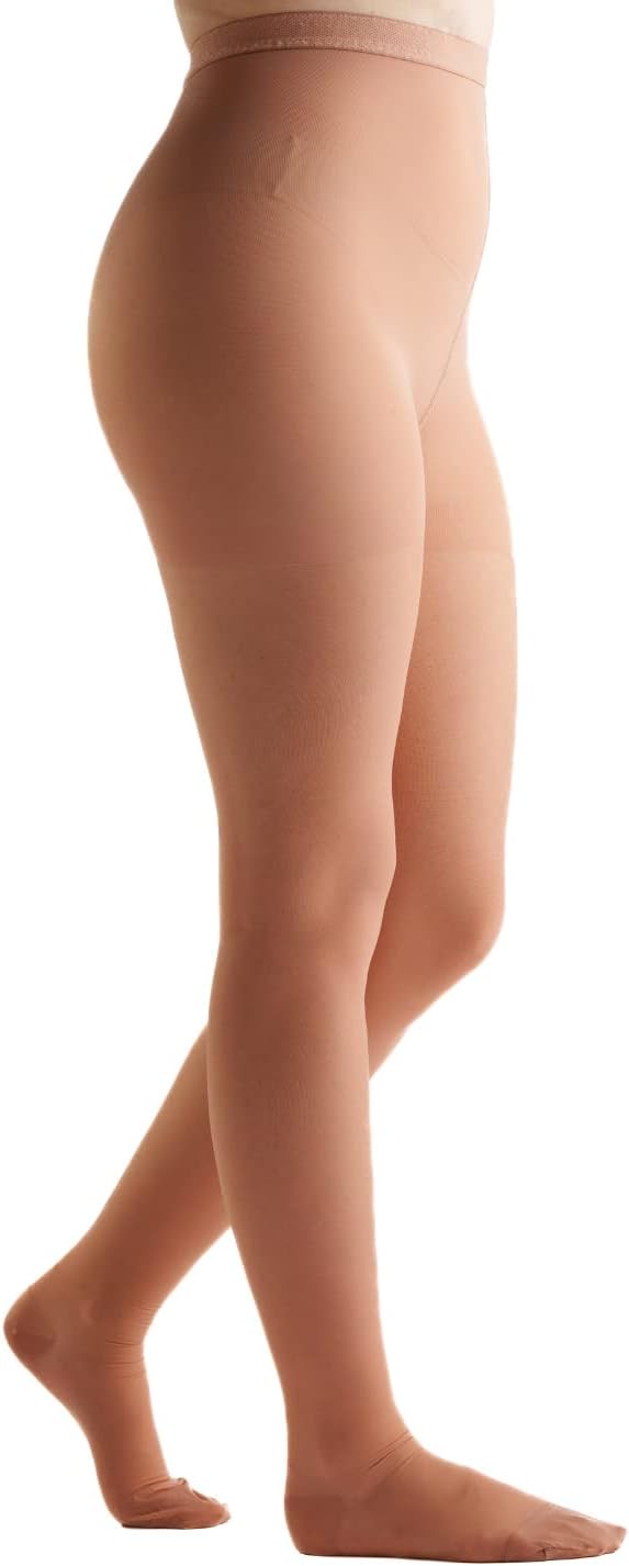 EvoNation Women’s 15-20 mmHg Compression Pantyhose – Sheer Graduated Support for Circulation, Swelling, Varicose Veins, Pregnancy & Pain Relief – Medical Compression Tights – Made in USA
