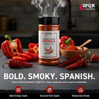 Smoked Paprika XL 7 Ounce Jar Gourmet Restaurant Grade Bold Smoky Spanish Paprika Flavor by SPQR Seasonings