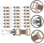 FRCOLOR Aluminum Buckle Bandage Body Wrap Elastic Bandage Wrap Replaceable Metal Clips Portable Fixing Clips for Injured Area