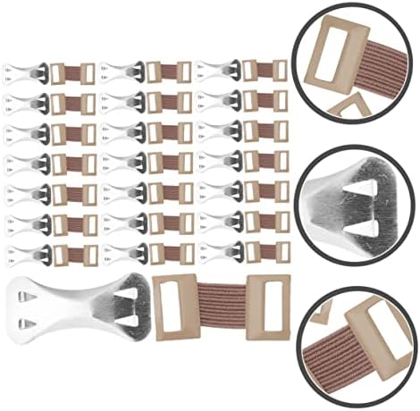 FRCOLOR Aluminum Buckle Bandage Body Wrap Elastic Bandage Wrap Replaceable Metal Clips Portable Fixing Clips for Injured Area