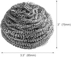 New Star Foodservice 54460 Extra Large (50 Grams) Stainless Steel Sponges Scrubbers, Set of 12