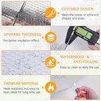 Reflective Foil Insulation, Double Reflective Bubble Insulation Sheet, Aluminum Foil Bubble Shield, Radiant Barrier Roll for RV Windows Weatherproofing (23.6''x 10Ft)