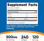 Nutricost Beta Sitosterol 240 Softgels, 500mg - GMO Free, Gluten Free Supplement, 120 Servings