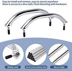 8" Boat Grab Bar 316 Stainless Steel Polished Grab Handle Handrail Hardware Multipurpose