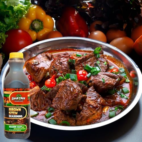 Spur Tree Beef Stew Seasoning – Authentic Jamaican Brown Stew Seasoning with All-Natural And Fresh Ingredients (35 Oz)