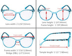 Eyekepper 4 Pack Ladies Reading Glasses - Oversize Round Stylish Readers for Women Reading +3.50
