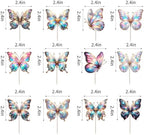 48-Piece Butterfly Cupcake Toppers for Baby Shower, Birthday, Wedding, Masquerade, Engagement & Bridal Shower, anniversary Decorations