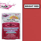 Tulip Permanent Fabric Dye Powder, Hot Dye Method for Vibrancy, Long-Lasting Color, Bright Red