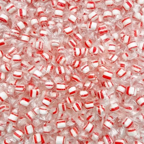 Soft Peppermint Puffs, 450 Mints, For Offices And Guests, Creamy Melt-In-Your-Mouth Candy, Individually Wrapped For Freshness, 5 Pound Bag For Candy Dishes, Parties And Coffee Stations