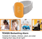 Bed Wetting Alarm for Kids, USB Rechargeable, Pee Alarms with Loud Sound & Strong Vibration, Potty Training for Children, Orange