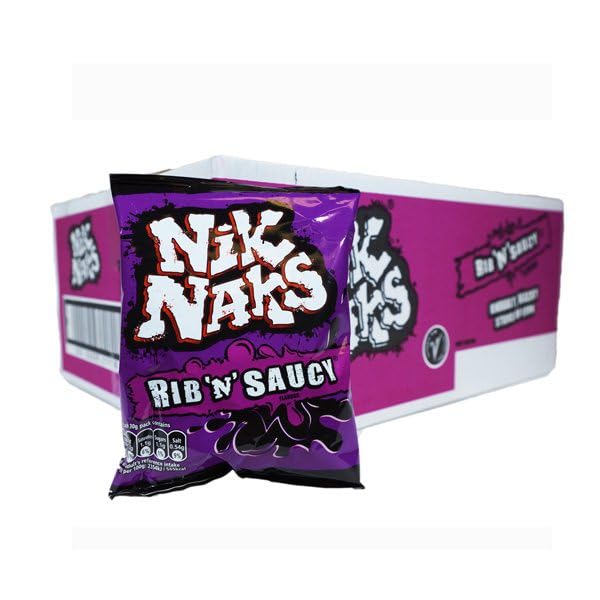 Nik Naks Rib 'N' Saucy Flavour (20 x 75g)