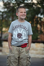 SPIbelt Kids Dual Pocket Belt, Expandable Pocket, Adjustable Waist, No Bounce, No Logo Band, Black with Black Zipper