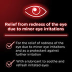 Visine Red Eye Hydrating Comfort Redness Relief and Lubricant Eye Drops to Help Moisturize and Relieve Red Eyes Due to Minor Eye Irritations Fast, Tetrahydrozoline HCl, 0.5 fl. oz