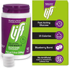 Lift Glucose Fast-Acting Glucose Chewable Energy Tablets, Blueberry, 50 ct Jar (Pack of 1)