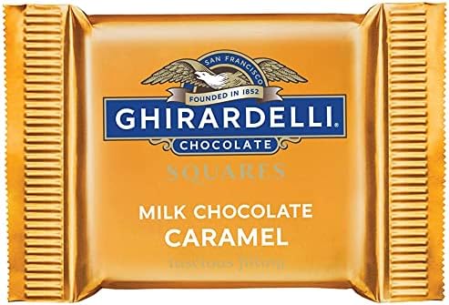 Ghirardelli Milk & Caramel Chocolate Squares, 0.53 Ounce, 50 count