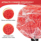 5-12 FT Cobweb Duster with Extension Pole, 20 FT High Reach Spider Web Brush with Telescopic Pole, Extendable Duster with 2 Outdoor Cobweb Brushes, Duster for High Ceiling
