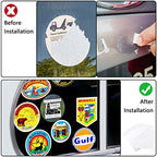 Hicarer 20 Pcs Car Windshield Sticker Applicator Bulk 5 x 6 Inch Static Cling Window Film for for Easy Application Clear Vinyl Car Window Windshield Protection Film Sticker Auto Removal Decal Shield