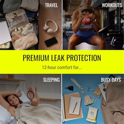 Flex Reusable Disc | Reusable Menstrual Disc | Tampon, Pad and Cup Alternative | Capacity of 6 Super Tampons | Lasts for Years | Includes Carrying Pouch & 2 Free Disposable Discs