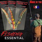 Delong Lures 8" Jerk KILR EEL Fishing Lures & Baits, Saltwater and Freshwater Fishing Lures, Jerkbaits for Largemouth Bass, Musky & Pike, Soft Plastic Baits Ideal for Pond, Creek & Lake - Made in USA