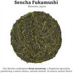 SUGIMOTO TEA Japanese Sencha Fukamushi Green Tea Loose Leaf Bulk 1.0 lb (454 g)