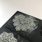 Madame Loulou Smart Lace, Edible & Ready-to-Use Cake Lace Decor for cakes, cookies, cupcakes and more 160g / 5.6oz (Pearl White)