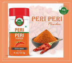 Peri Peri Powder (Birds Eye Chili) – 4 oz/113 gm, 100% Pure, Oven Dried, Spicy Chili Powder