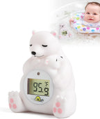 Baby Bath Thermometer for Infants,Cute Polar Bear Digital Bath Thermometer for Baby,Room&Water Temperature Toy