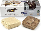 Assorted Sesame Halva Snacks Vanilla and Marble Flavors - Delicious Sweet Israeli Snacks Sesame Treat Bars Assortment for Melt-in-Your Mouth Delight, Vegan, Kosher - 12 Pack, 0.88 Oz Each (Total 25g)