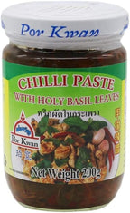 Por Kwan - Chilli Paste with Holy Basil Leaves (Net Wt 7 Oz)